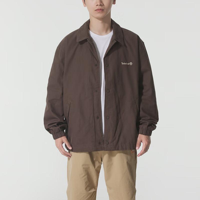 Timberland Men's Casual Coach Jacket Brown A5N46-243