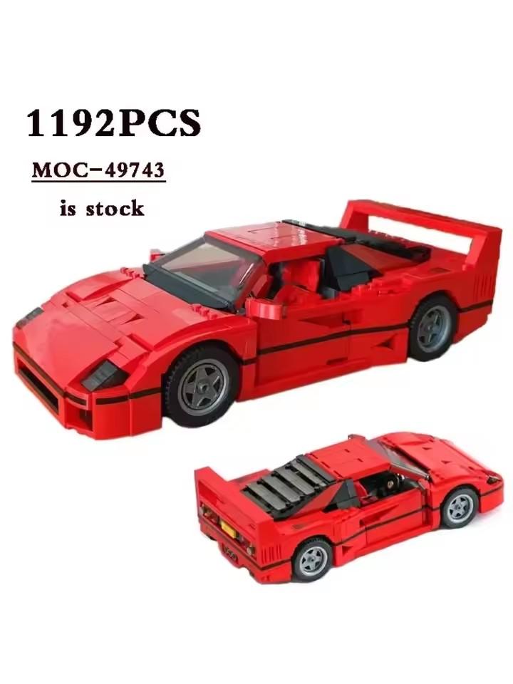 Mașină Sport Classic Racing 10248 F40 Compatibil MOC-10567 1158PCS Asamblare prin Îmbinare Bloc de Construcție Jucărie Model DIY Cadou pentru Copii Cadou