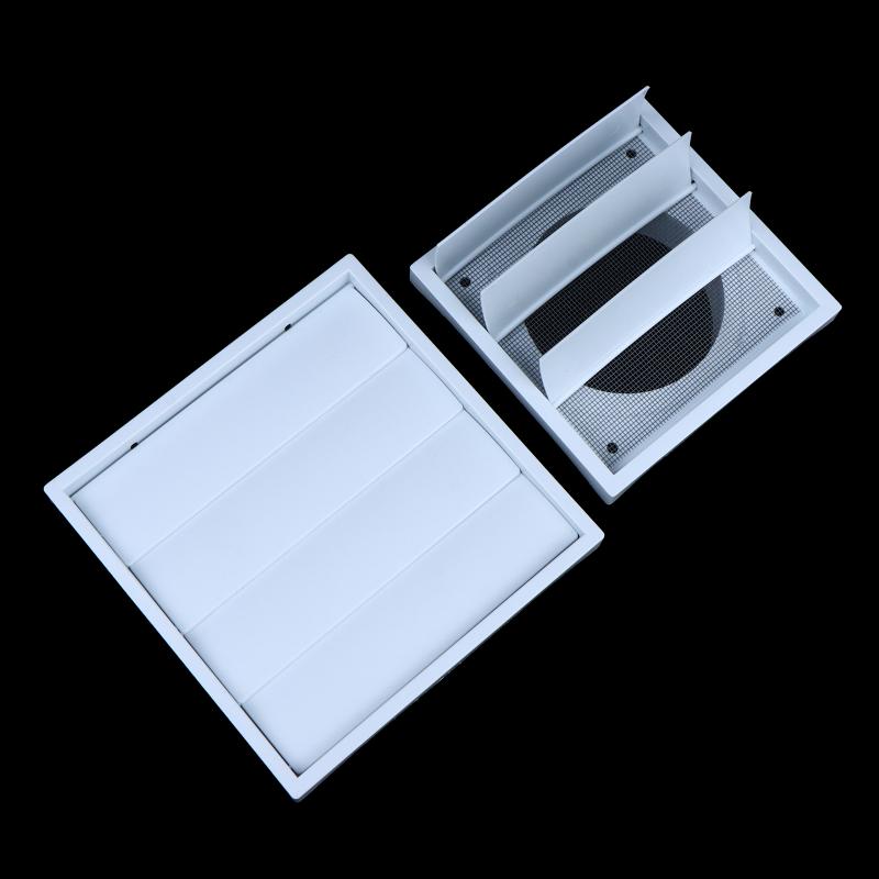 Grilă Ventilație Unidirecțională din Plastic Alb Gura de Evacuare Aer Anti-Praf pentru Baie Toaletă Montare pe Perete Tavan