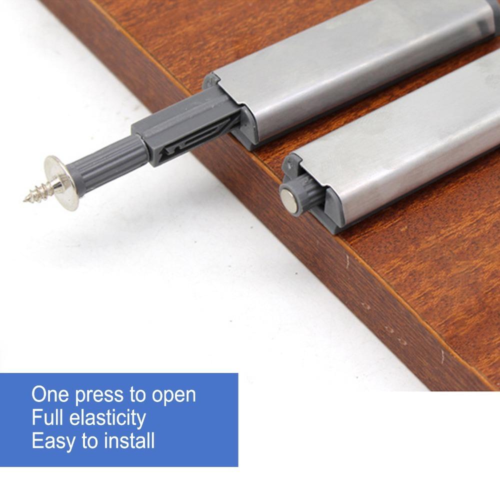20pcs Practical Push Release Latch Gray Touch Latch Hardware Convenient Push Open Latch Drawer