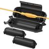 BN-LINK 3er-Pack Outdoor-Verlängerungskabel-Sicherheitsabdeckung, Schwarz | Wasserdichter Kabelverbinderschutz für Lichterketten, Outdoor-Werkzeuge, Feiertagsbeleuchtung,