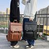 Dual Shoulder Bag, Men's Large Capacity Travel Bag, Fashionable and Trendy Korean Style, High School Student Schoolbag, Computer Backpack