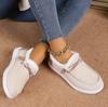 Fashion New Womens Winter Ankle Boots Slip on Suede Snow Boots Plush Natural Fur Warm Cotton Shoes Outdoor Casual Ladies Flat Shoes