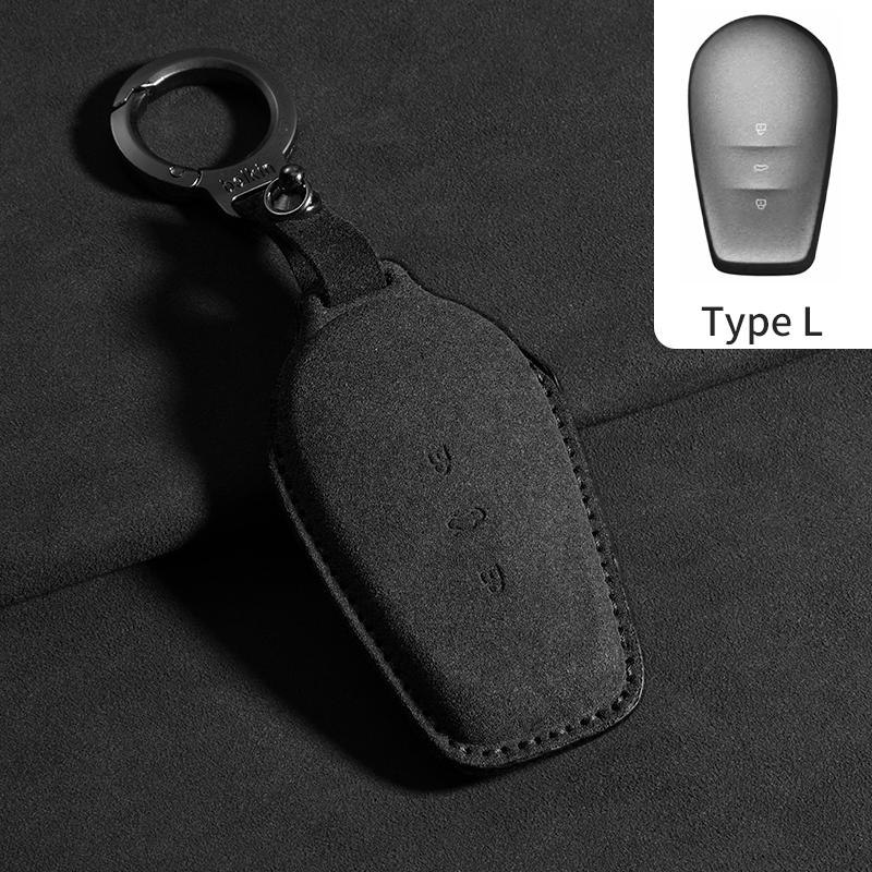 

Suede Car Key Case Cover Fob For Nissan N7 Car Smart Remote Keychain High Quality Protector Shell Decorative Aton Accessories