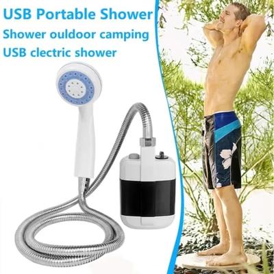 Portable Outdoor Shower - USB Rechargeable Battery Powered Camping Shower With High Pressure Spray, For Beach, RV, And Travel