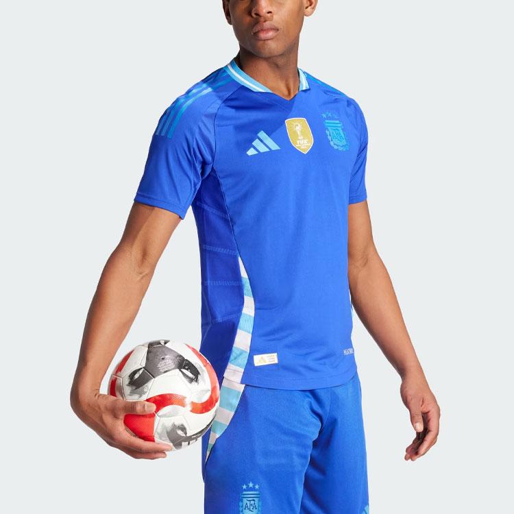 Adidas Argentina 2024 Away Authentic Jersey Lucid Blue Men Streetwear IP8384