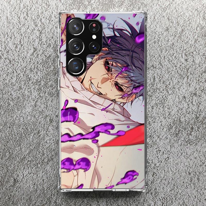 Kaisen J-Jujutsu Fushiguro Toji Print Soft Case for Samsung Galaxy S25 Edge S24 S23 S22 Ultra S21 Plus S20 FE Phone Shell S10 +