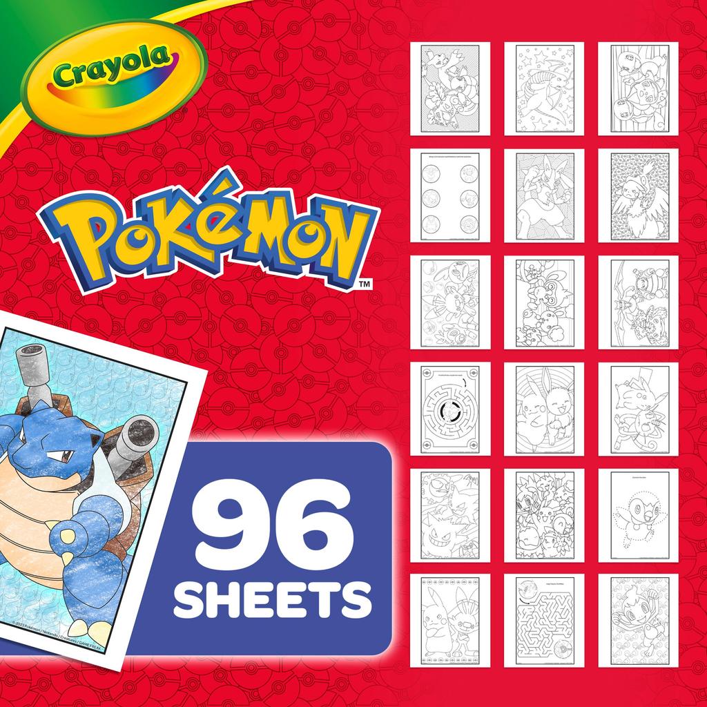 Crayola Coloring Book 96 pages 42732 Pokémon