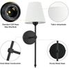 Modern Nordic Seven-Color Wall Lamp with Remote Control for Bedroom, Corridor, and Living Room