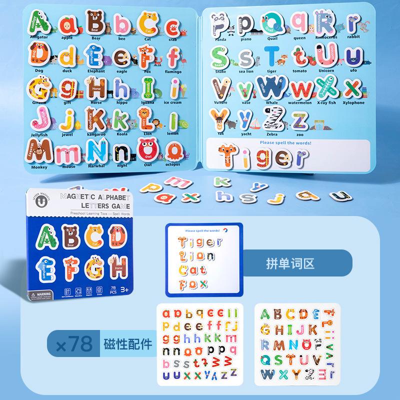 Non-Toxic New Magnetic Children'S Puzzle Early Education Cross-Border Face Changing Princess Dress-Up Sticker Cognitive Educational Toys