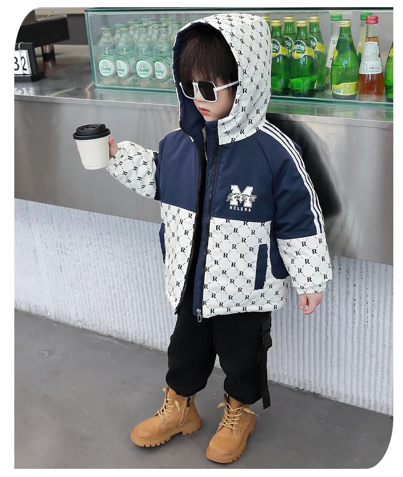 2025 Boys' Handsome Fleece-Lined Winter Parka