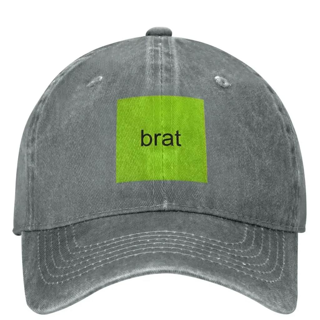 Brat Music English Singer Charli Xcx Casual Baseball Cap Spring Trucker Hat High Quality Tennis Skate Hats Couple Baseball Caps