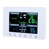 Meteorological Clock Color LCD Display Digital Weather Thermometer with Atomic Clock for Garage
