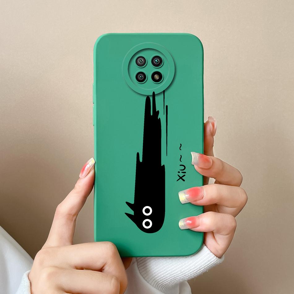For Redmi Note 9T 9S Case Cute Trendy Back Cover For Xiaomi Redmi Note 9 S Note9t Soft Liquid Silicone Full Cover Design Fundas