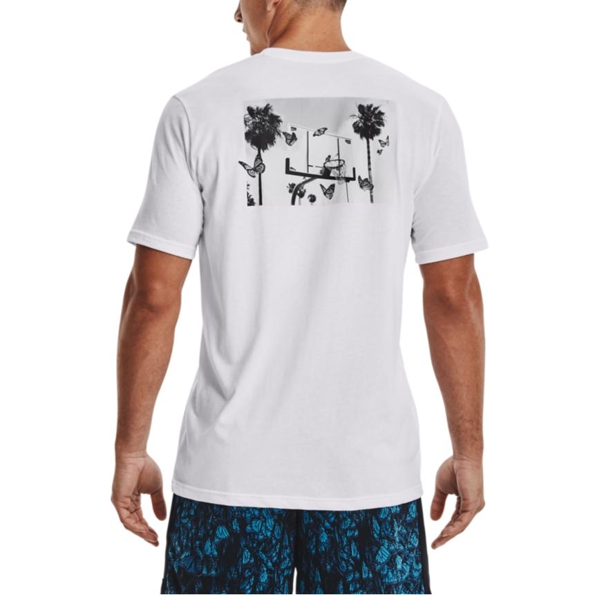 Under Armour Breathable Casual Round Neck Sports T-Shirt Men tops White 1369441-100