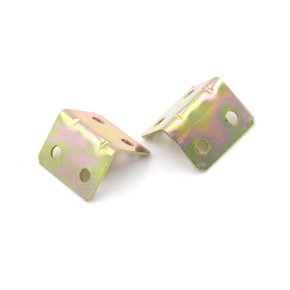 10 Pcs 25x25x16mm 90 Degree Metal Right Angle Bracket Shelf Support New