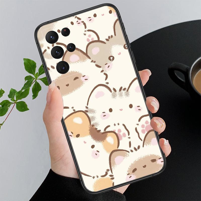Phone Case For Samsung A17 A55 A16 A56 A35 A15 A53 A54 A33 A34 A25 A05S A52 A52S A07 A26 A06 Cute Cat