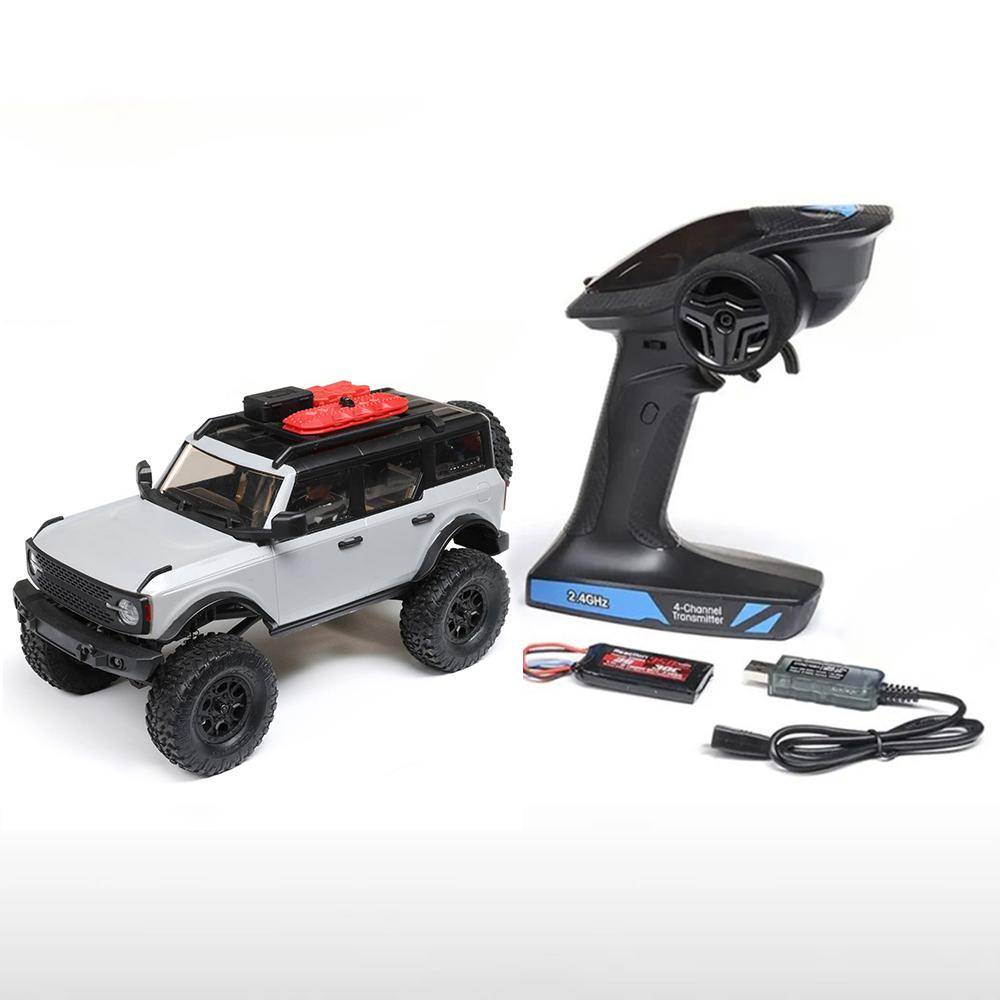 

AXIAL SCX24 AXI00006 1/24 Радиоуправляемая модель автомобиля RC Внедорожный гусеничный вездеход RTR 2.4GHz Жесткий корпус с интерьером Игрушки для взрослых и детей серый