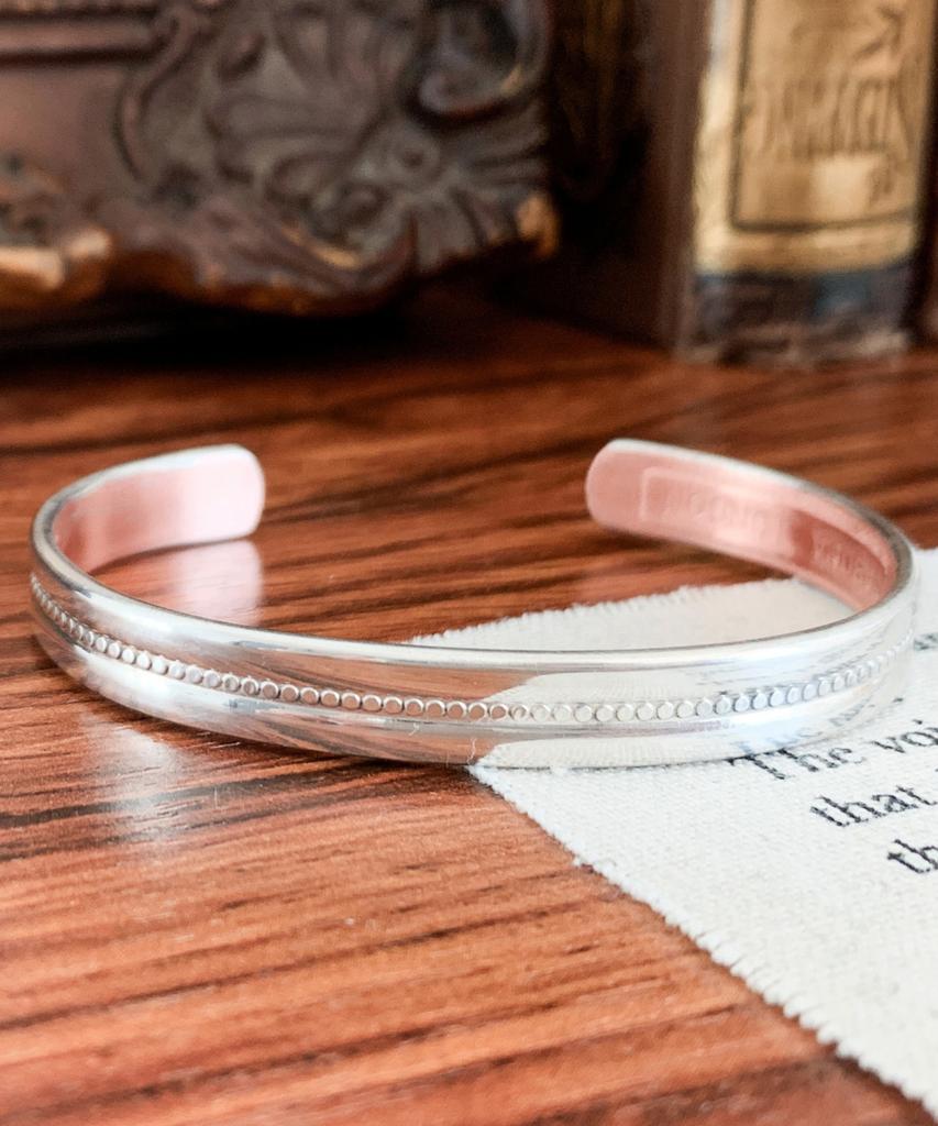 Sabona London S6 Silver Plated Windsor Copper Bangle