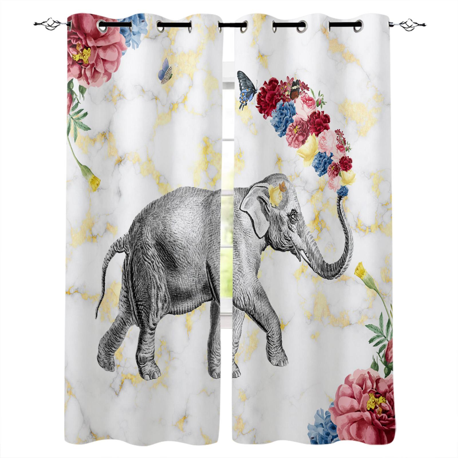 Газетный слон Шторы для гостиной Декоративные элементы Гостиная 135W x 60H(cm) — фото 13