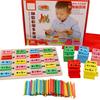 Math Domino Blocks Educational Counting Toy Preschool Math Learning Toys Montessori Number Arithmetic Abacus Toddler Gift