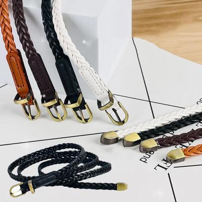 Fashionable Versatile Metal Buckle Belt Women's Soft Practical Multipurpose Belt For Dresses Skirts Sweaters Jeans Femme