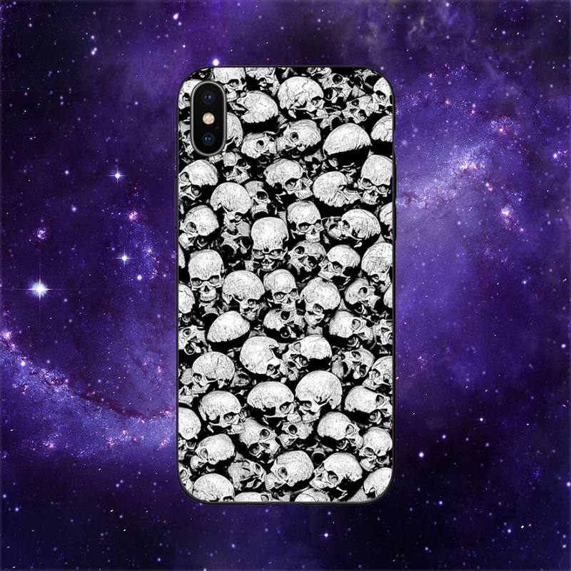 

Чехол для телефона Horror Skull для iPhone 11 12 Mini 13 14 15 Pro XS Max X Plus SE XR Shell iPhone14Pro