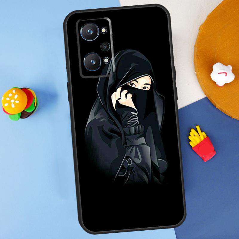 Muslim Islamic Arabic Hijab Girl For Realme 14 13 12 10 11 Pro Plus GT 6 6T 5 GT7 Pro C55 C51 C21Y C25S C67 C75 C53 C61 Case