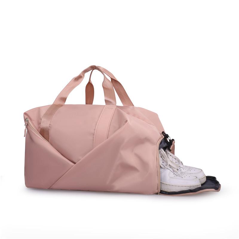 New sports fitness bag women's wet and dry separation with shoe position swimming yoga bag lightweight short-distance travel bag