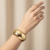 Geometry Exaggerated Bracelet Zinc Zinc Zinc Alloy Wide Side Bangle Fashion Simple Metal Bracelet  Gift
