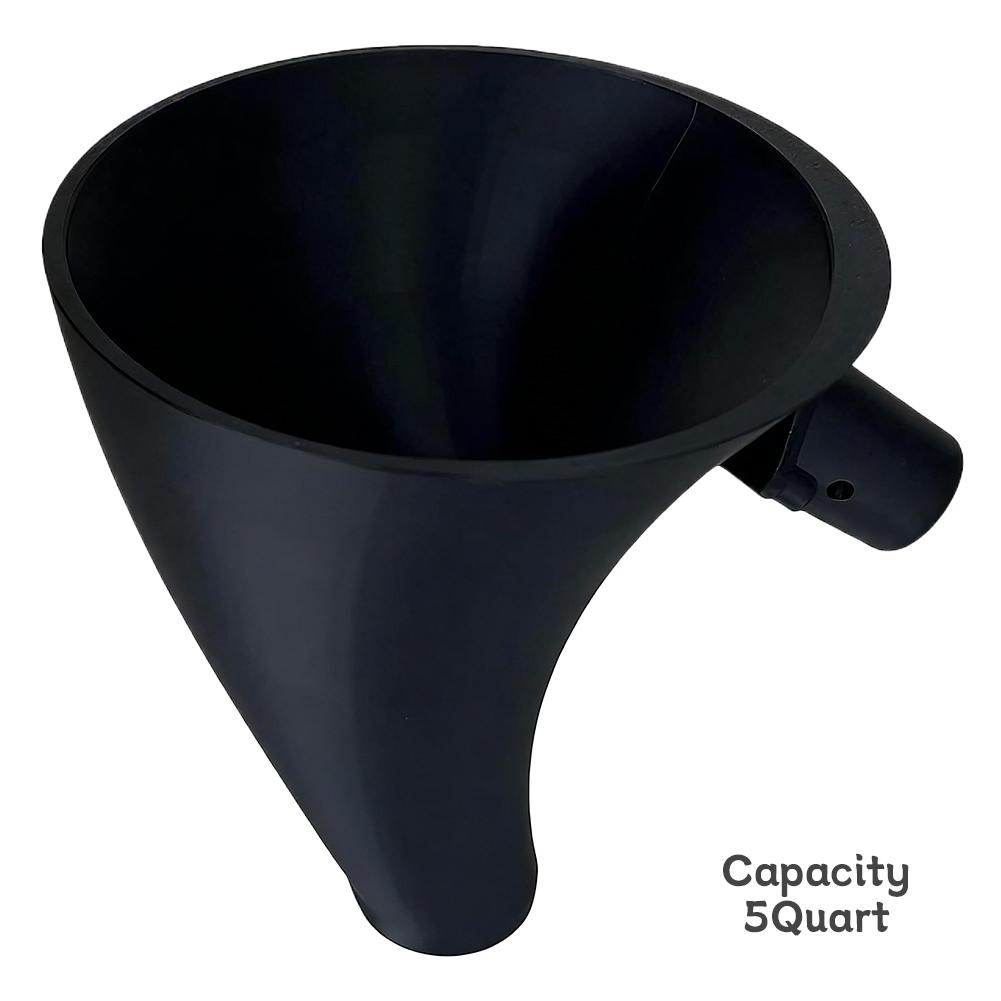 

Stand Mixer Flour Funnel Plastic Wide Mouth Spill Proof Anti Drop for 5 Quart KitchenAid Baking Accessory Precise Ingredient