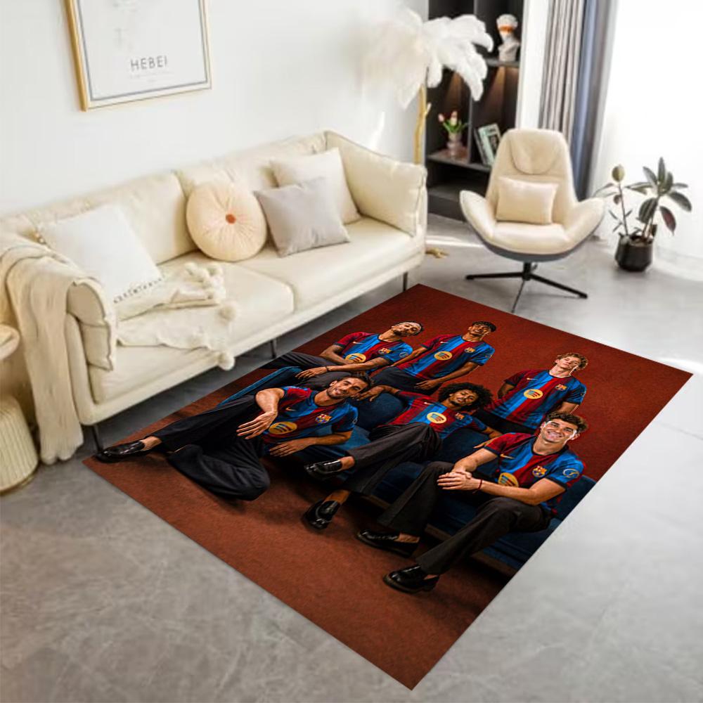Lamine Yamal's Musik Sport Fusion Teppich Perfekt für Wohnzimmer Schlafzimmer Küche Balkon Rutschfester Teppich Anime Büro Dekoration Geschenk für Festivals
