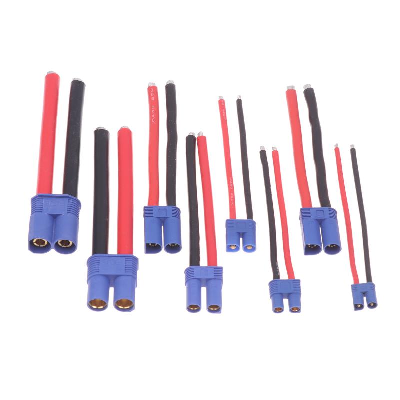Ec2/3/5/8 Male/Female Plug Jack Wire Connector Battery Connector For Car Rc Battery Toys Charging Adapter Diy Lipo Battery Parts