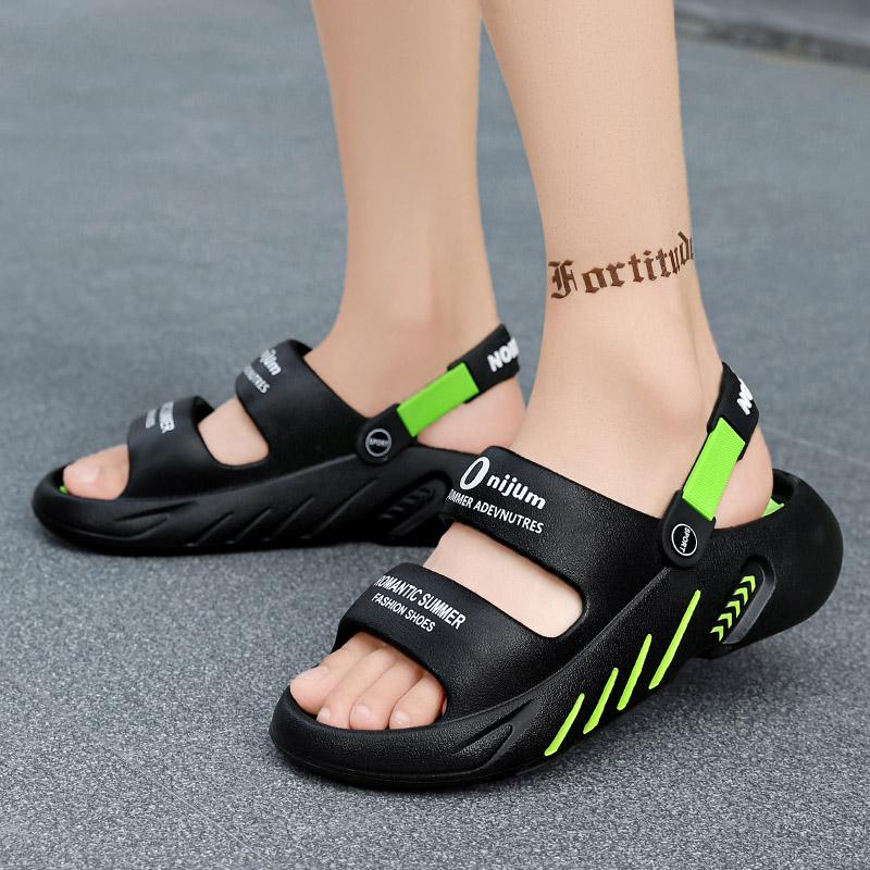 Summer Men's Massage Slippers Outdoor Sandals Beach Comfortable Soft Slides Indoor Casual Shoes