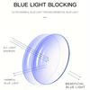 1pcs Fashionable Color Changing Anti Blue Light Glasses Metal Frame Unisex Trendy Plain Eyewear