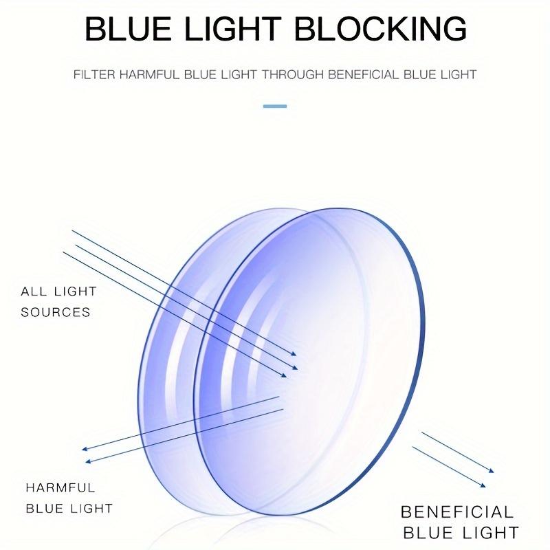 1pcs Fashionable Color Changing Anti Blue Light Glasses Metal Frame Unisex Trendy Plain Eyewear