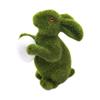 Easters Artificial Moss Flocking Rabbit Decorations Statues Figurine Desktops Centerpieces Ornament for Garden Decors