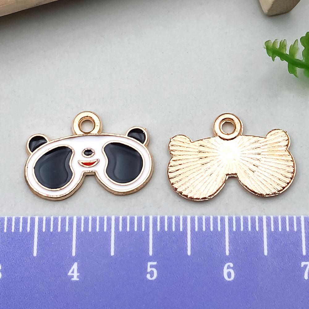 Panda Bamboo Oil Drop Alloy Earrings & Keychain Pendant Jewelry - Chinese Style Accessories