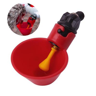 Chicken Bird Waterer Cup Poultry Drinking Bowl Automatic Filling 3 Inch Thread for Birds Ducks Rabbits Chicken