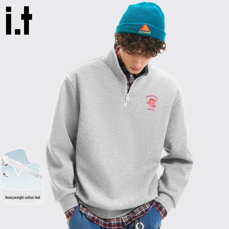 Fingercroxx IT Men's Stand-Collar Half-Zip Sweatshirt