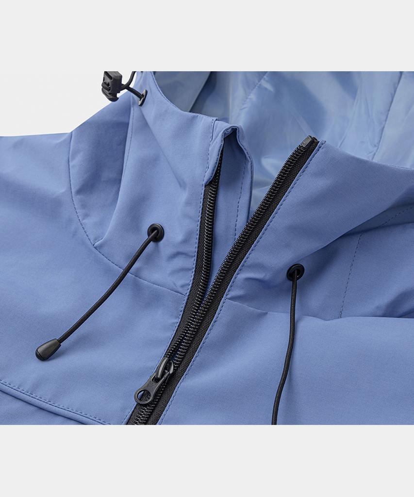 Lettercomo Fly Rain Hardshell Parka Wind Jacket Sky Blue