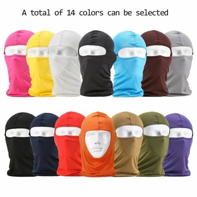 Masque Balaclava Multi-Sports - Protection UV & Coupe-Vent Tactique pour Ski/Moto, Cache-Visage Respirant Intégral