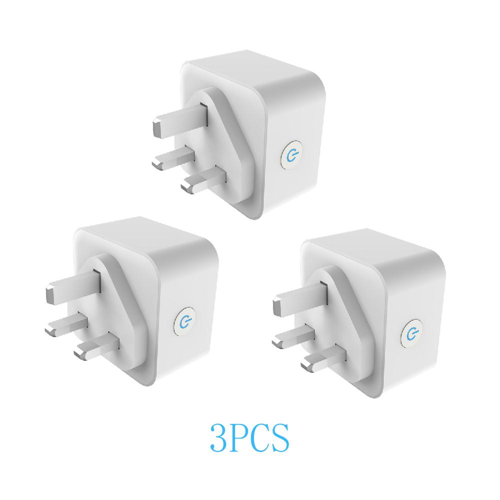 16A Tuya Smart Wifi Plug UK Wireless Control Socket Outlet with Energy Monitering Timer Function Works with Alexa Google Home