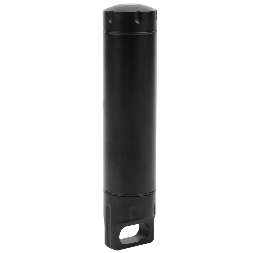Aluminum Alloy Waterproof Drug Case Outdoor Survival Storage Container Dry Bottle LBlack