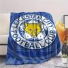 1pc leicester city Print Flannel Blanket, High quality Comfortable for All Seasons, Home Decor, Warmth and Comfort, Perfect for Christmas Gifts69