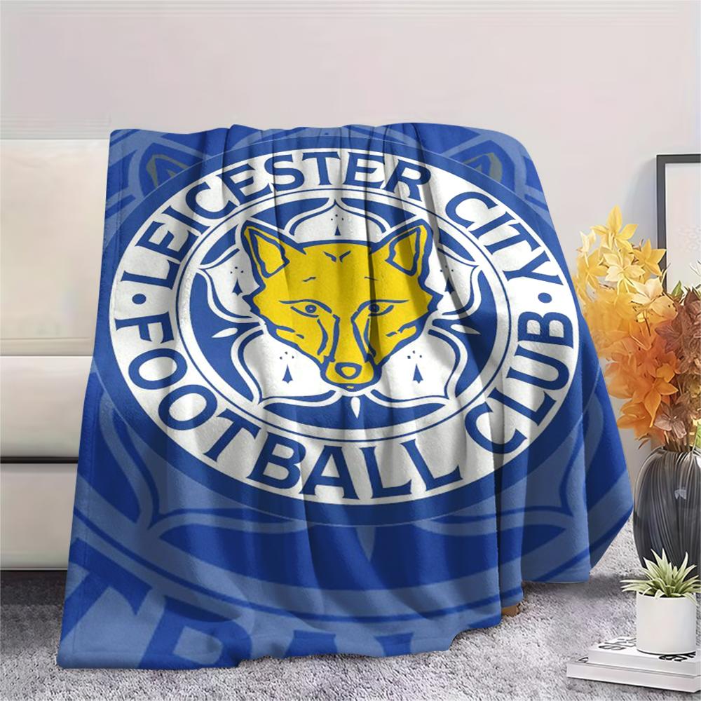 1pc leicester city Print Flannel Blanket, High quality Comfortable for All Seasons, Home Decor, Warmth and Comfort, Perfect for Christmas Gifts69