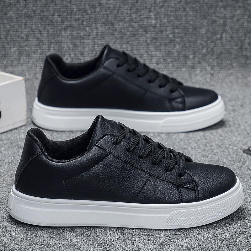 Autumn New Trendy Shoes Student Men's Board Shoes White Shoes Youth Sports and Leisure Shoes Single Shoes