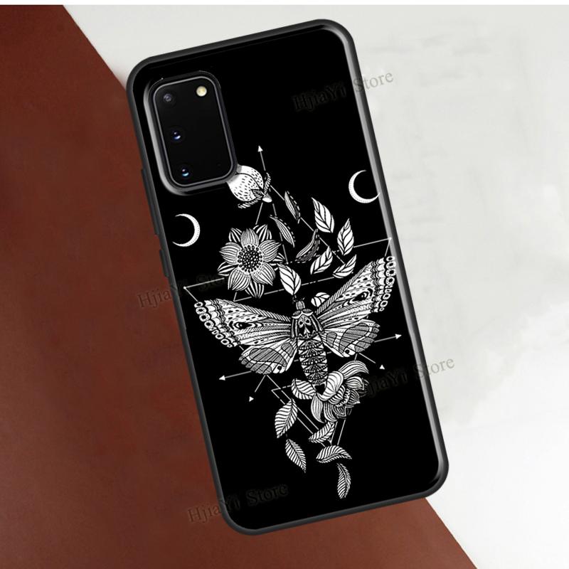 Occult Witchcraft Moon Gothic Witch Cover For Samsung Galaxy S22 Ultra S21 S20 FE Note 20 S8 S9 S10 Note 10 Plus Phone Case
