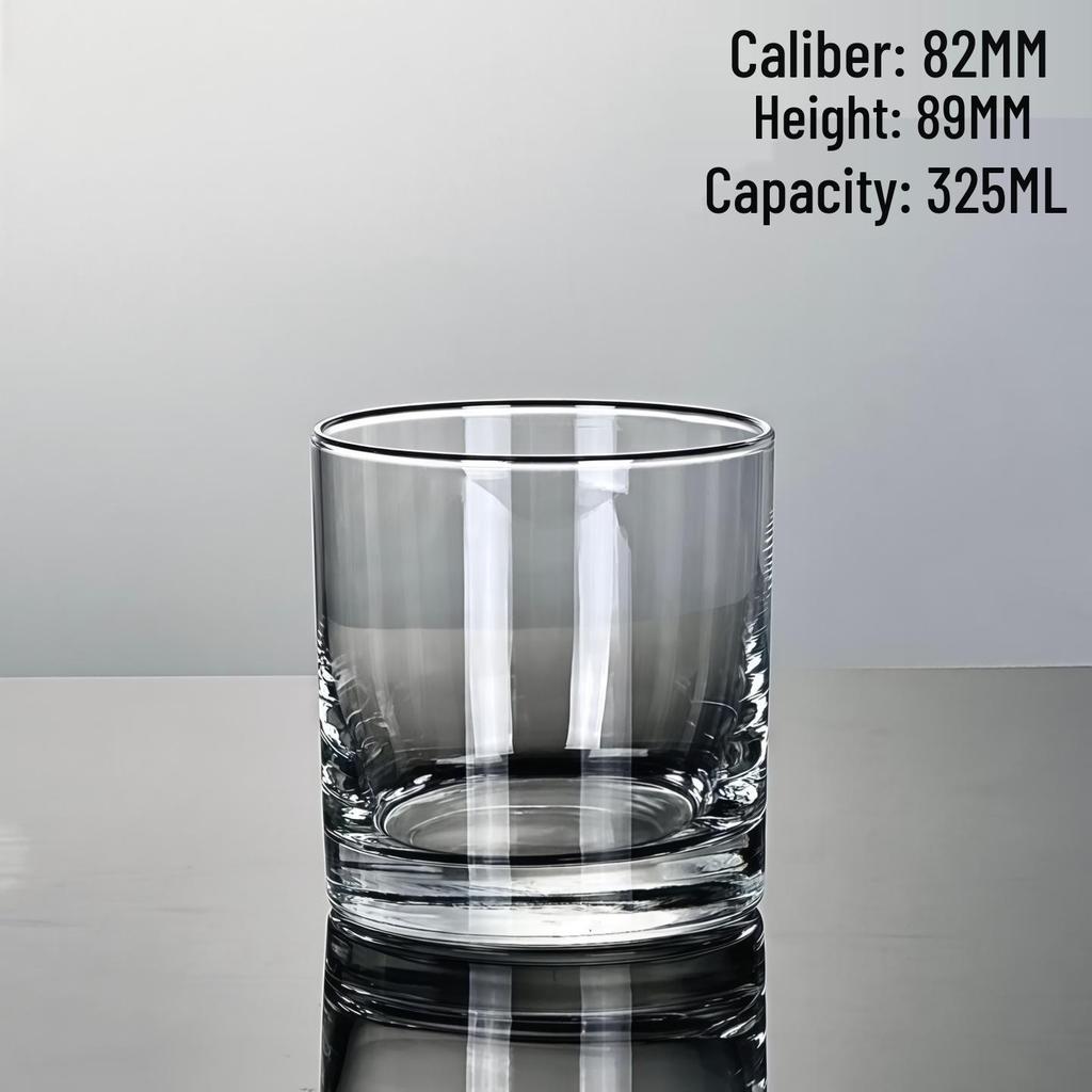 Thick-Bottomed Whiskey Glass - Stylish Multi-Use for Liquor, Coffee, and Wine with Ice Ball Feature