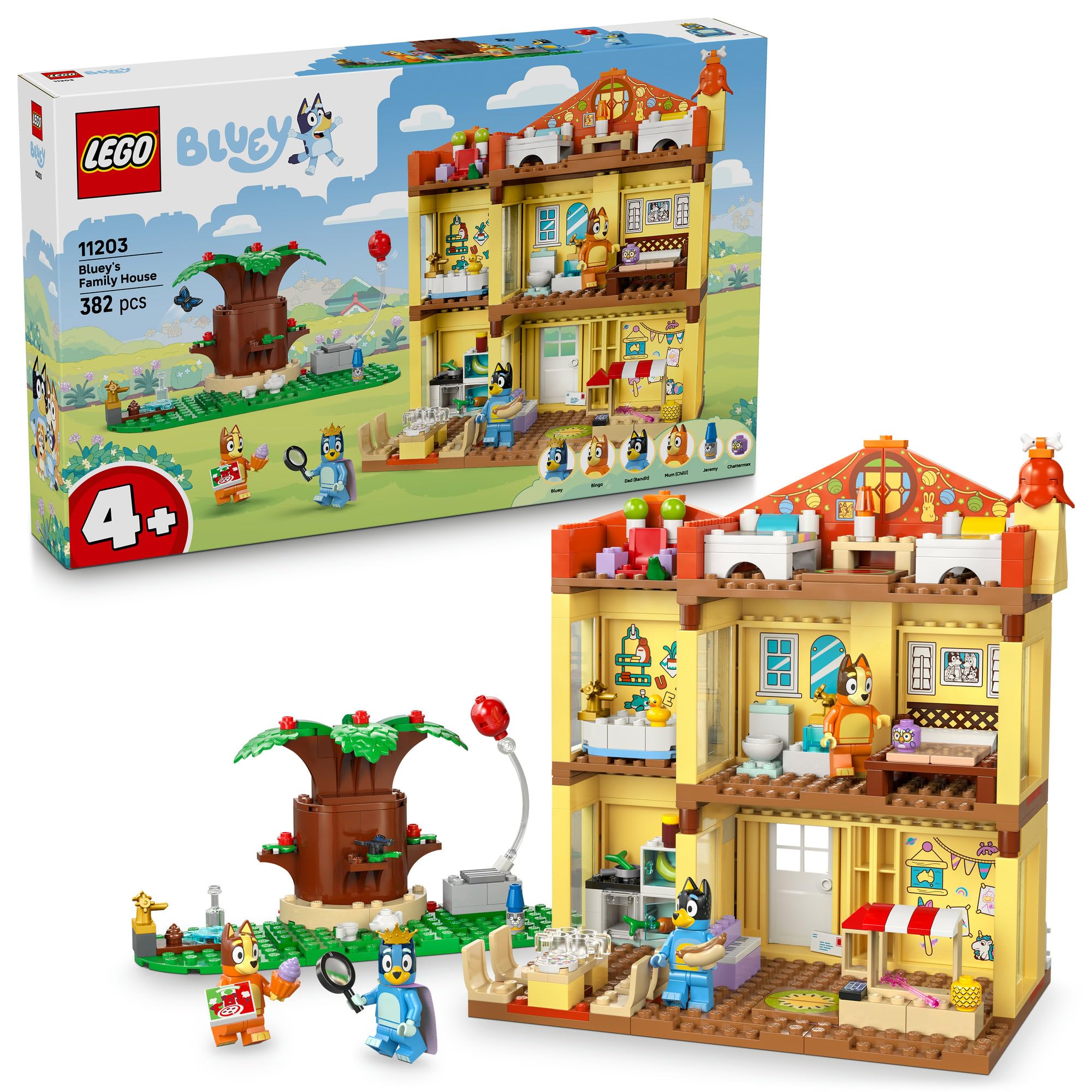 

LEGO Bluey Family House Set 11203 Building Toy for Kids Aged 4 and Up